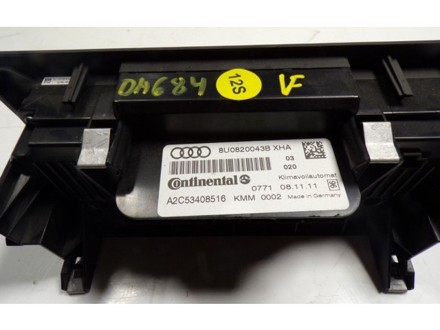 Блок управления климат-контролем 8U0820043BXHA, 8U0820043BXHA Audi Q3 8U