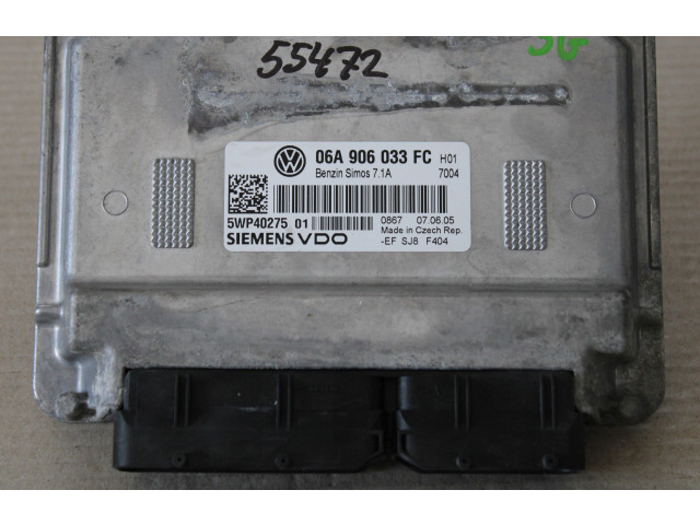 Блок управления двигателя 06A906033FC, 5WP40275 Skoda Octavia Mk4