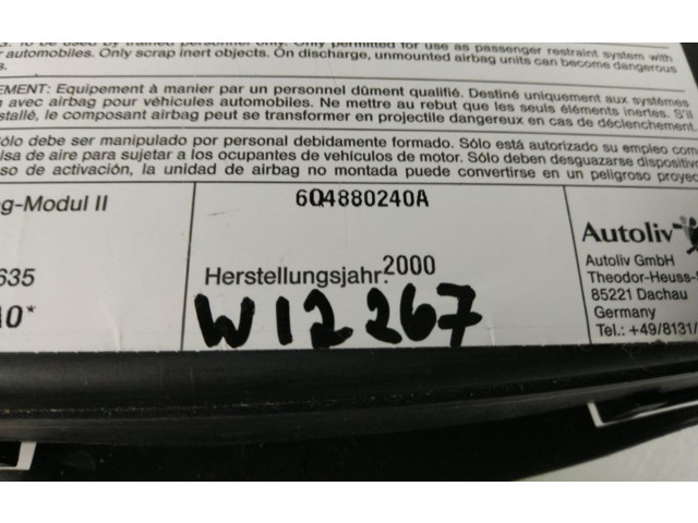 Подушка безопасности в сиденье 6Q4880240A, 6Q4880240A Skoda Fabia Mk1 (6Y)