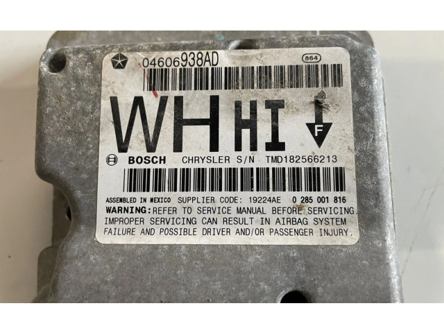 Блок подушек безопасности 04606938AD, 0285001816 Jeep Grand Cherokee (WK)