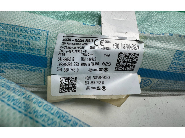 Боковая подушка безопасности 5G4880742D Volkswagen Golf VII