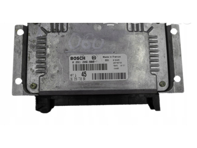 Блок управления двигателя 9635673880, 0261206565 Peugeot 306