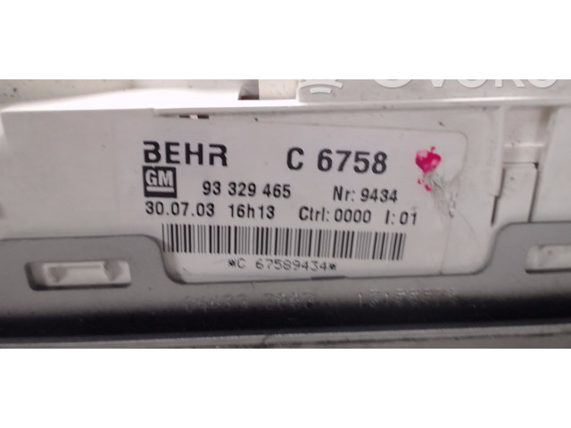 Блок управления климат-контролем 93329465, 13219168   Opel Meriva A