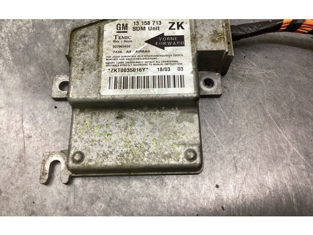 Блок подушек безопасности 13158713, 327963935 Opel Meriva A