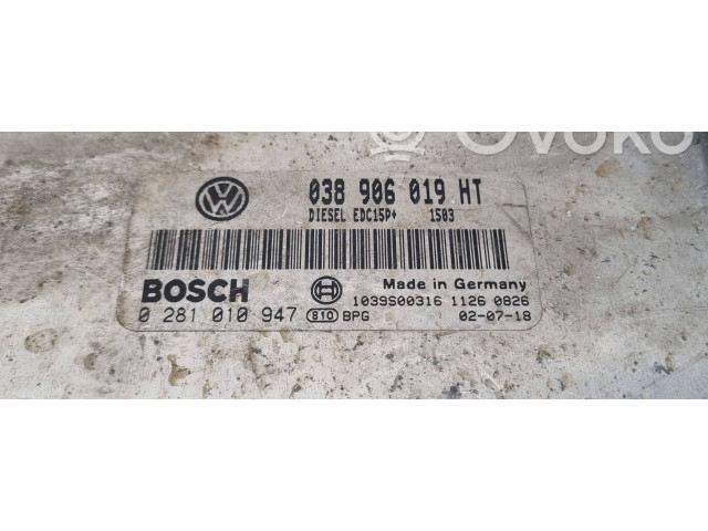 Комплект блоков управления 038906019HT, 0281010947   Skoda Fabia Mk1 (6Y)