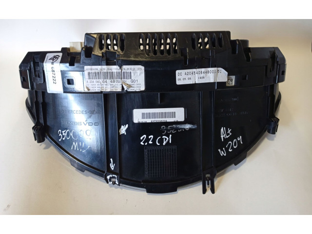 Přístrojová deska Mercedes-Benz C W204 2008 A2045406448, 646811