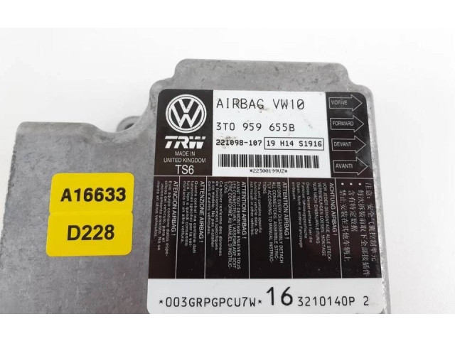 Блок подушек безопасности 3T0959655B, 3T0959655   Skoda Superb B6 (3T)