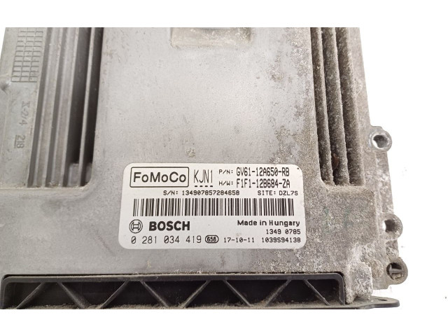 Блок управления впрыском 0281034419, GV6112A650RB   Ford Transit -  Tourneo Connect