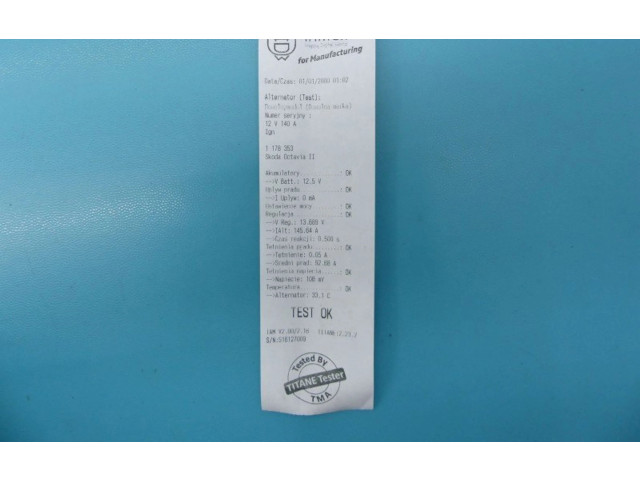 Генератор 0124525093, IMPRK1178353 Skoda Octavia Mk2 (1Z)