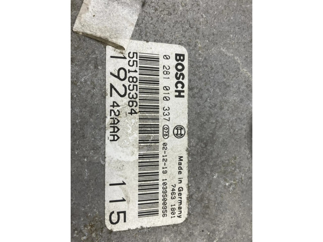 Řídící jednotka 55185364 Fiat Stilo 2003