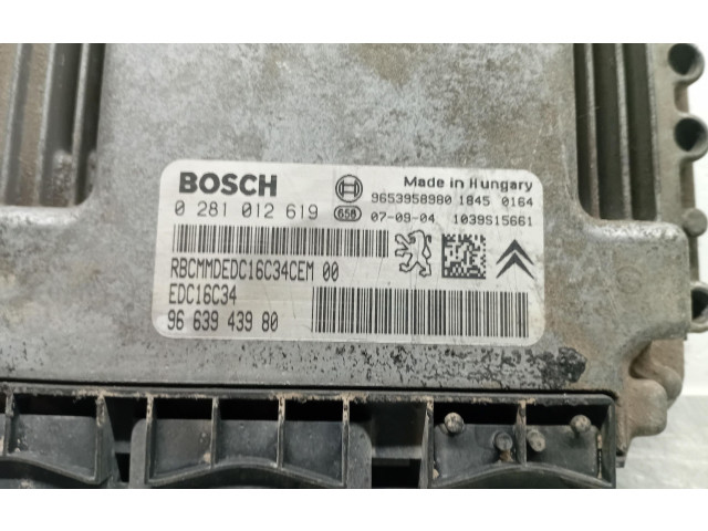 Řídící jednotka 0281012619, 0281012619   Citroen Berlingo 2006