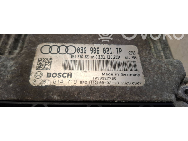 Блок управления двигателя 03G906021TP, 03G906021AN   Audi A3 S3 8P