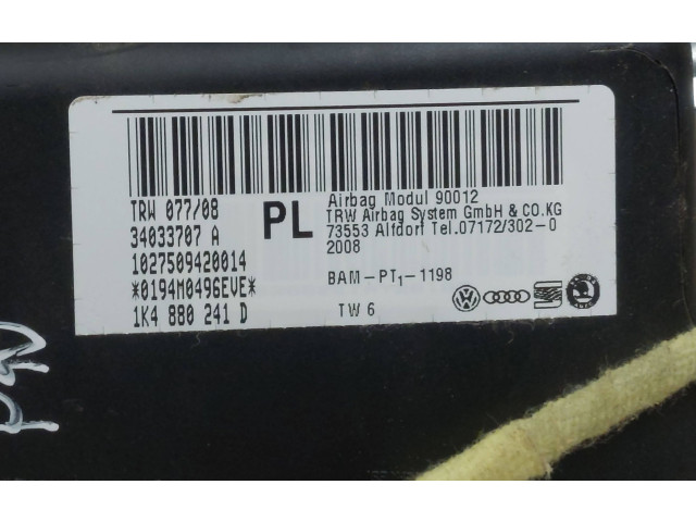 Подушка безопасности в сиденье 1K4880241D, 34033707A Skoda Octavia Mk2 (1Z)