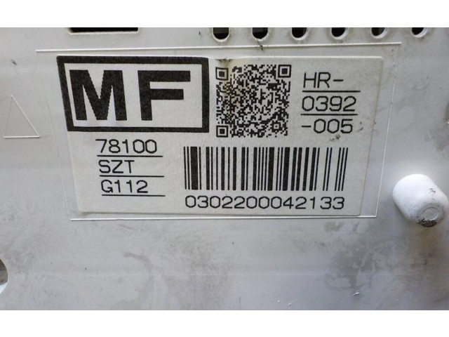 Панель приборов 78100SZTG11, 78100SZTG112 Honda CR-Z