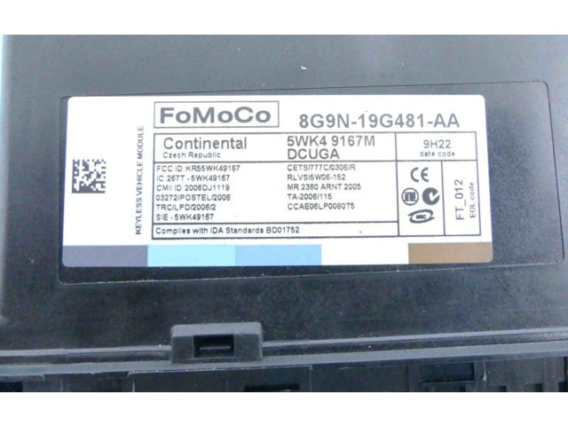 Блок комфорта 8G9N-19G481-AA, IMPRK1267653 Jaguar XF X250