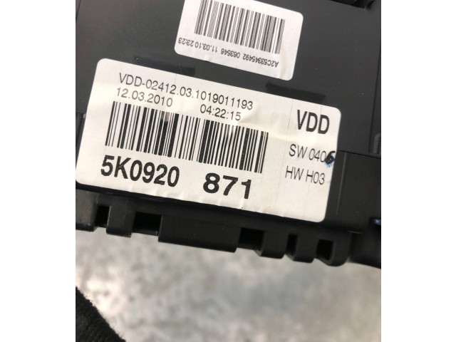 Geschwindigkeitsmesser Cockpit 1K0129601CJ Volkswagen Golf VI