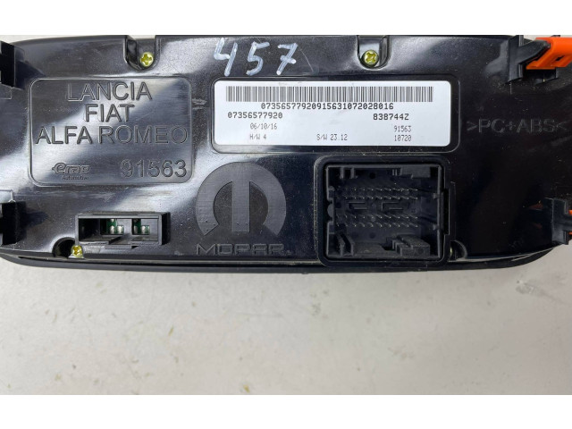 Блок управления климат-контролем 07356577920, 91563 Jeep Renegade