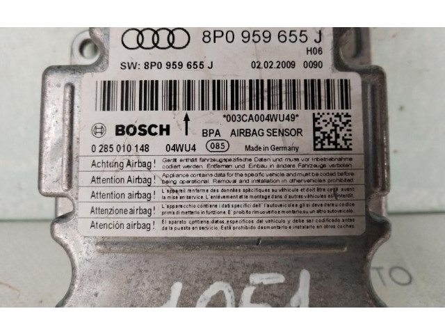 Блок подушек безопасности 8P0959655J, 8P0959655J Audi A3 S3 8P