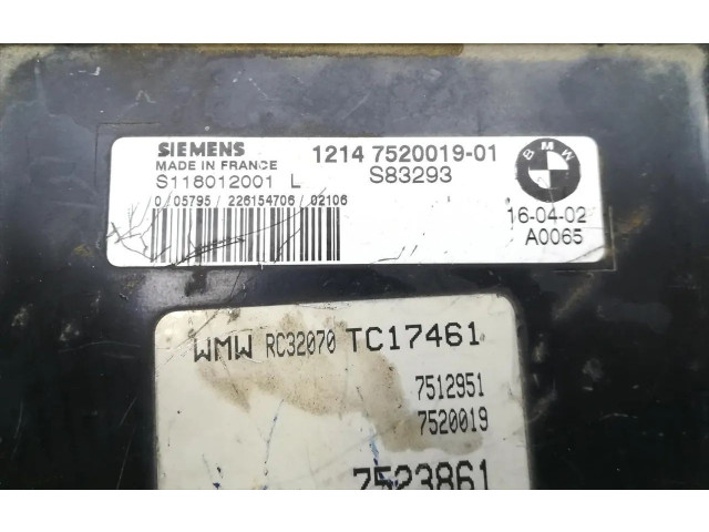 Řídící jednotka 7520019, 7523861   Mini One - Cooper R50 - 53 2002