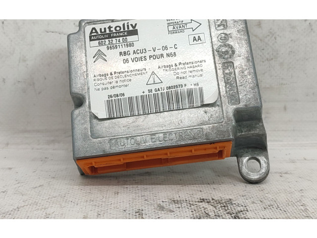 Блок подушек безопасности 9659111980 Citroen Xsara