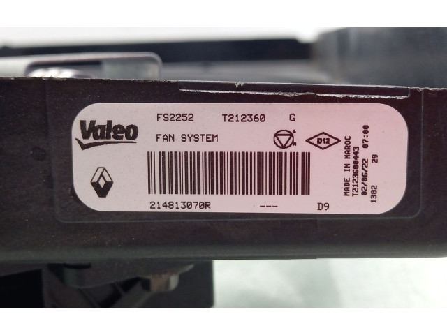 Электрический вентилятор радиаторов 214813070R, T2123600443   Dacia Sandero III   