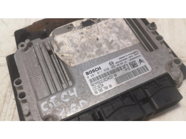 Блок управления двигателя 0281011630, 9658576080 Citroen C4 I