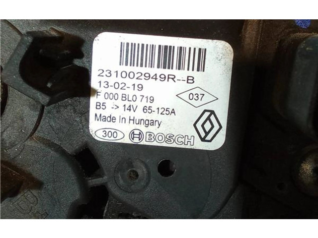 Генератор 231002949R, F000BL0719 Dacia Dokker