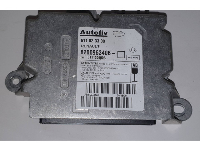 Блок подушек безопасности 8200963406, 611023300   Renault Clio III