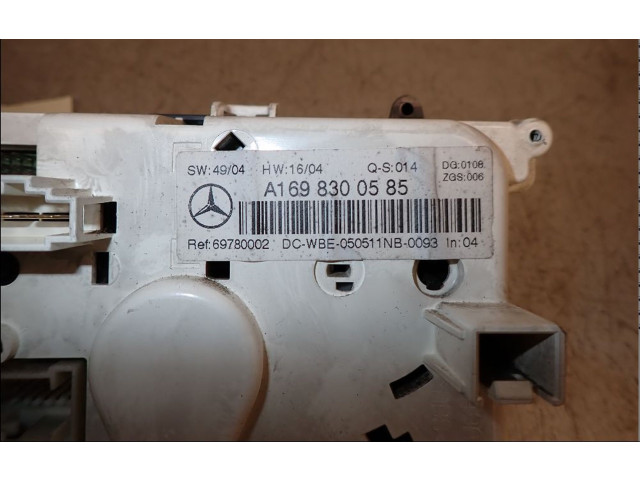 Блок управления климат-контролем 1699001400 Mercedes-Benz A W169