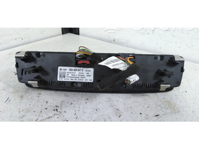 Блок управления климат-контролем 83A820047D, 83A820047 Audi A1