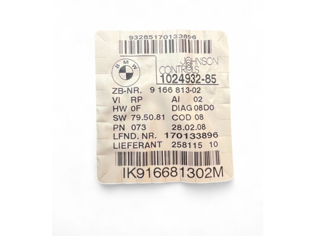 Přístrojová deska BMW 1 E81 E87 2008 62109283793, 62109283793