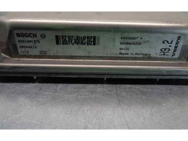 Блок управления двигателя 09496667A, 0281001776   Volvo V70