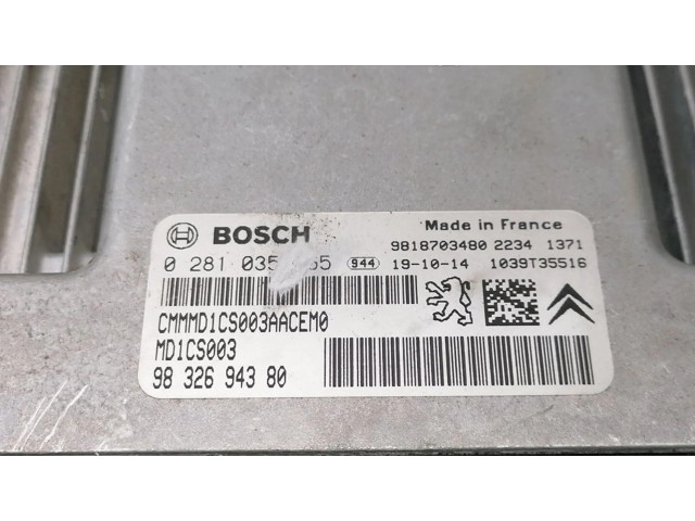 Řídící jednotka 9832694380, 9818703480 Citroen Berlingo 2018