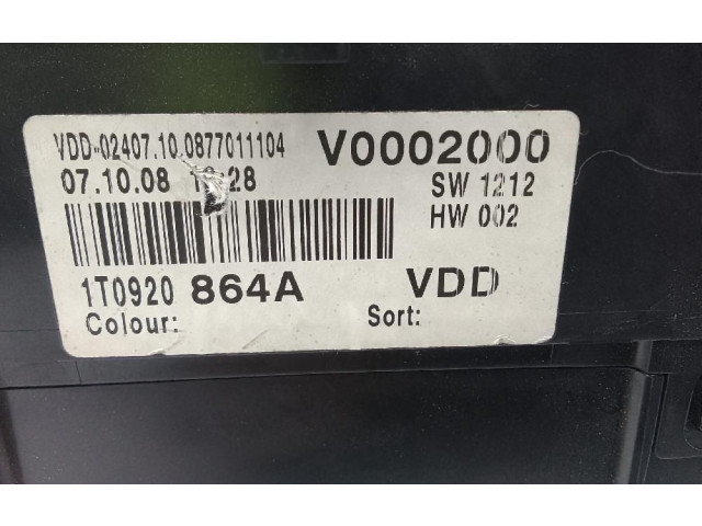 Панель приборов 1T0920864A Volkswagen Caddy