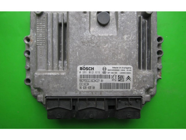 Řídící jednotka 9663943980, 0281012619 Citroen Berlingo 2007
