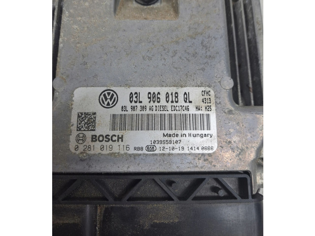 Блок управления двигателя 03L906018QL Skoda Yeti (5L)