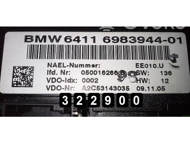 Блок управления климат-контролем 6983944-01 BMW 3 E46