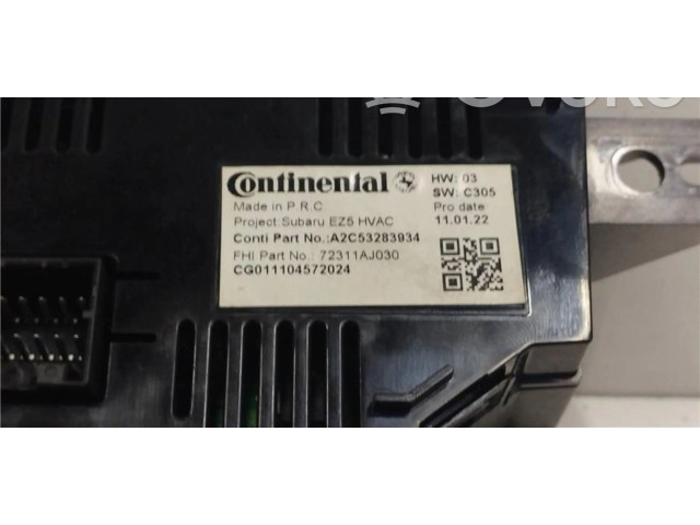 Блок управления климат-контролем 72311AJ030, 0070010   Subaru Legacy