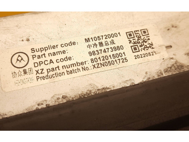 Интеркулер 9837473980, 9840964180 Citroen C5 X