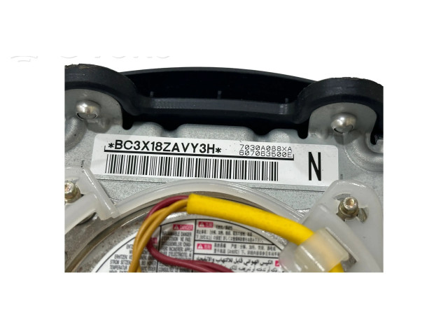 Подушка безопасности водителя 7030A088XA, BC3X18ZVY3H Mitsubishi Outlander