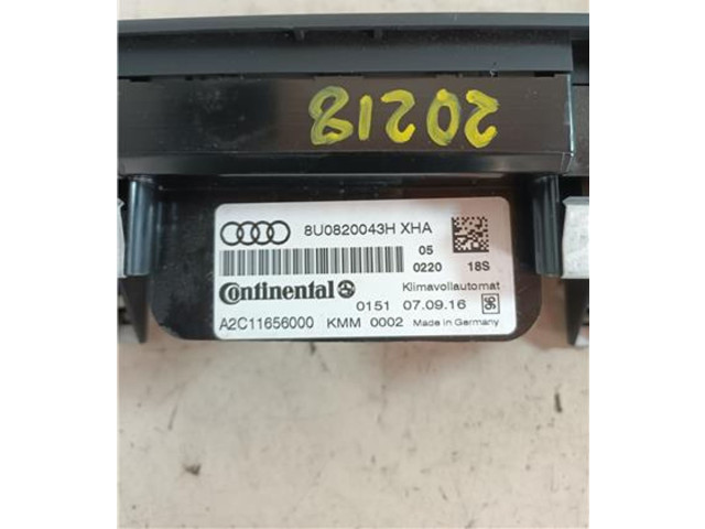 Блок управления климат-контролем 8u0820043h Audi Q3 8U