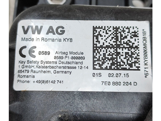 Подушка безопасности пассажира 7E0880204D Volkswagen Caddy