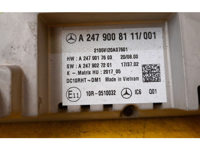 Přístrojová deska Mercedes-Benz B W247 2018 A2479008505