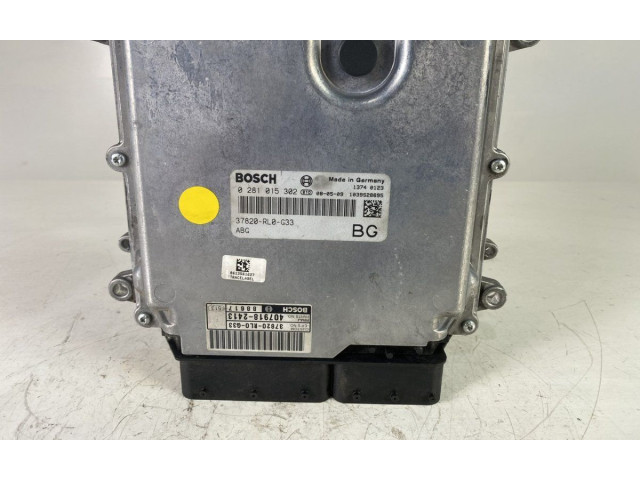 Блок управления двигателя 37820RL0G33, 0281015302 Honda Accord