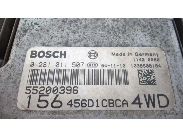 Блок управления двигателя 0281011507 Alfa Romeo 156