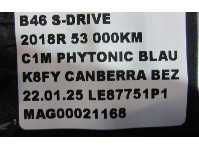 Подушка безопасности в сиденье 72127416266 BMW X3 G01