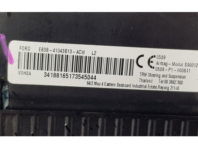 Подушка безопасности водителя EB3B41043B13ACW, 2498271 Ford Ranger