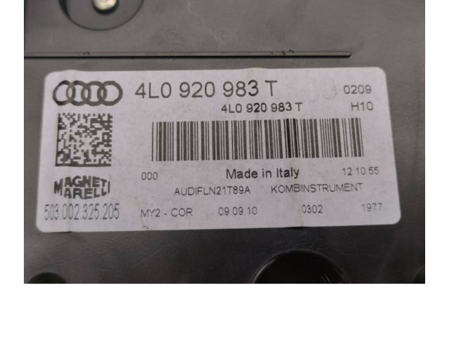 Přístrojová deska  Audi Q7 4L 2011 4L0920983T  
