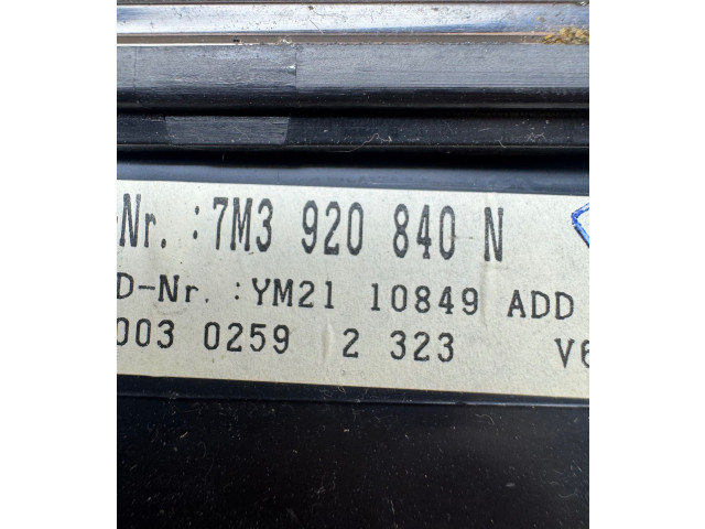 Панель приборов 7M3920840N, YM2110849 Ford Galaxy