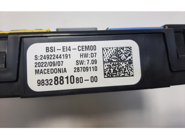   Pojistková skříňka 9832881080, BSIEI4CEM00   Peugeot 208 2022